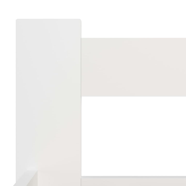 sengeramme uden madras massivt fyrretræ 90x200 cm hvid