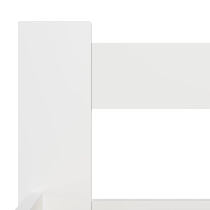 sengestel 160x200 cm massivt fyrretræ hvid