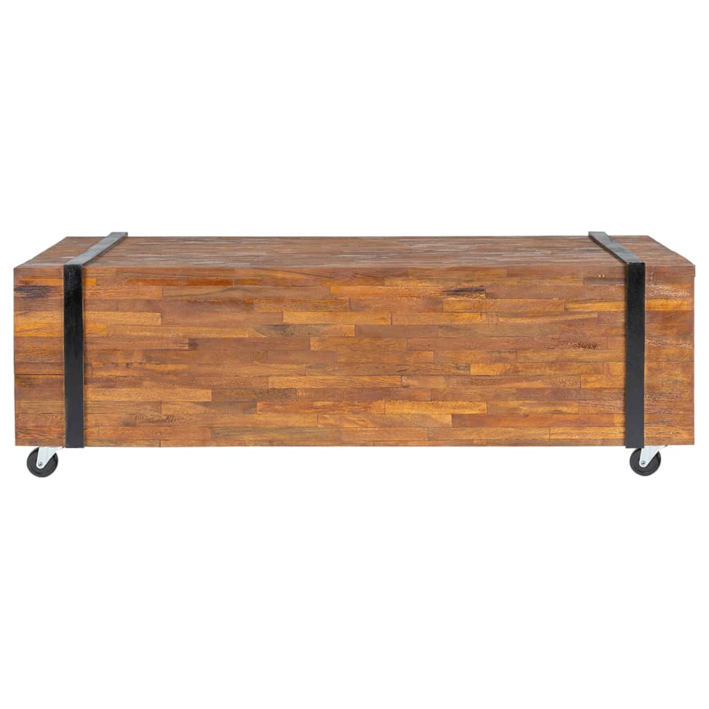 sofabord 110x45x38 cm massivt teaktræ