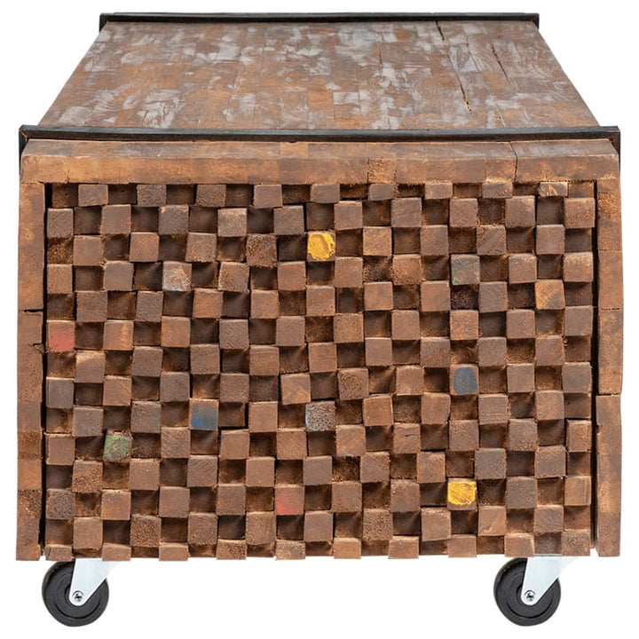 sofabord 110x45x38 cm massivt teaktræ