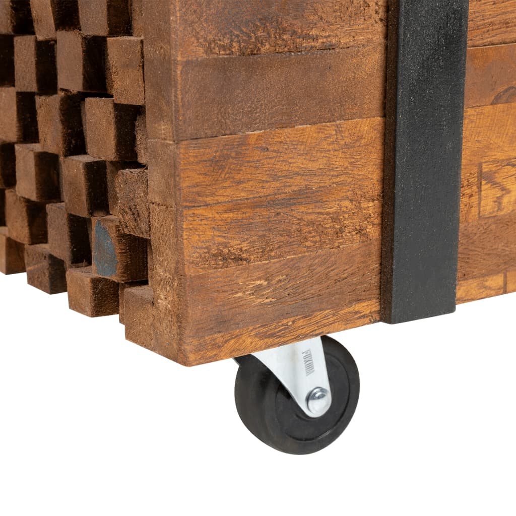 sofabord 110x45x38 cm massivt teaktræ