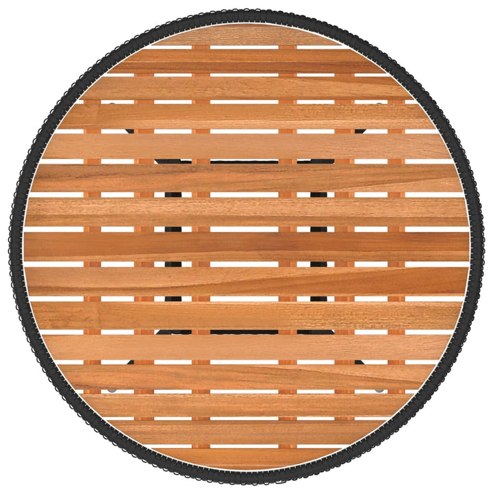 sofasæt til haven 7 dele med hynder polyrattan sort