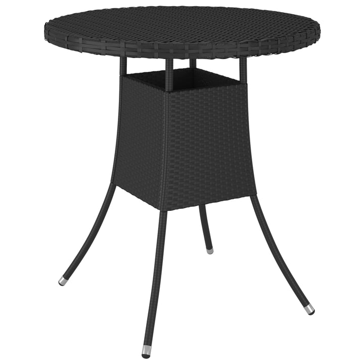 sofasæt til haven 9 dele med hynder polyrattan sort