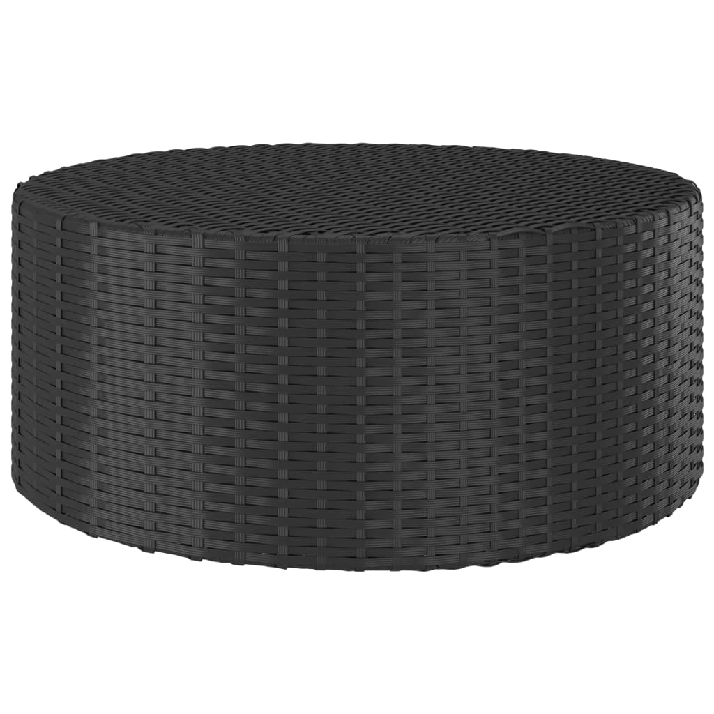 sofasæt til haven 9 dele med hynder polyrattan sort