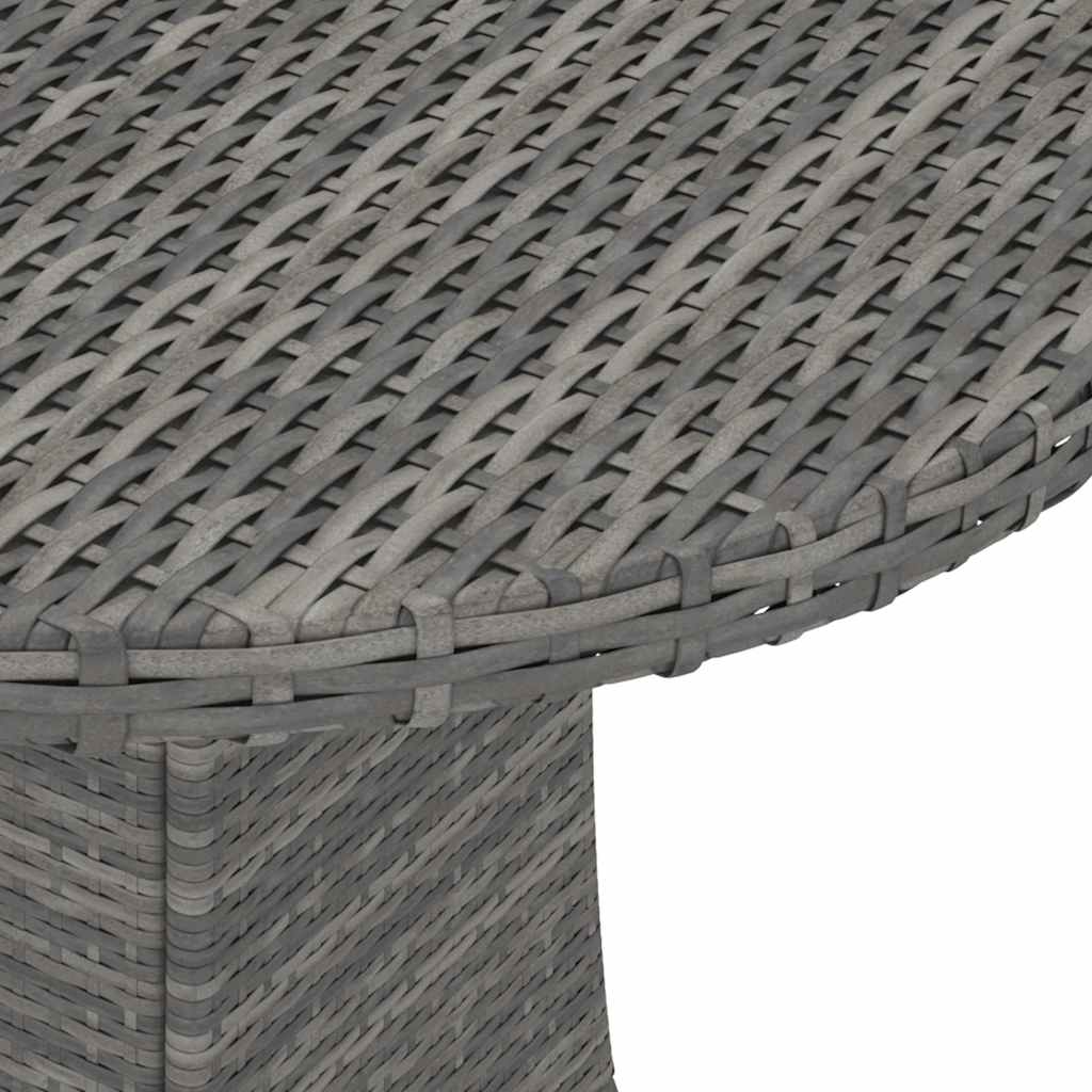 sofasæt til haven 5 dele med hynder polyrattan grå