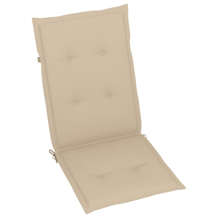 lænestole til haven 6 stk. med hynder massivt akacietræ