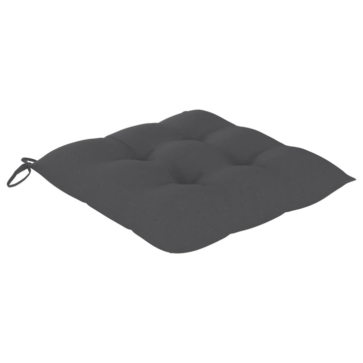 foldbare havestole 6 stk. med hynder massivt akacietræ