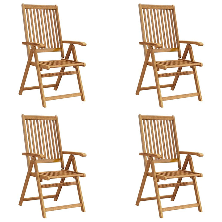 foldbare havestole 4 stk. massivt akacietræ