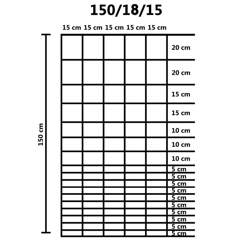 havehegn 50x1,5 m galvaniseret stål sølvfarvet