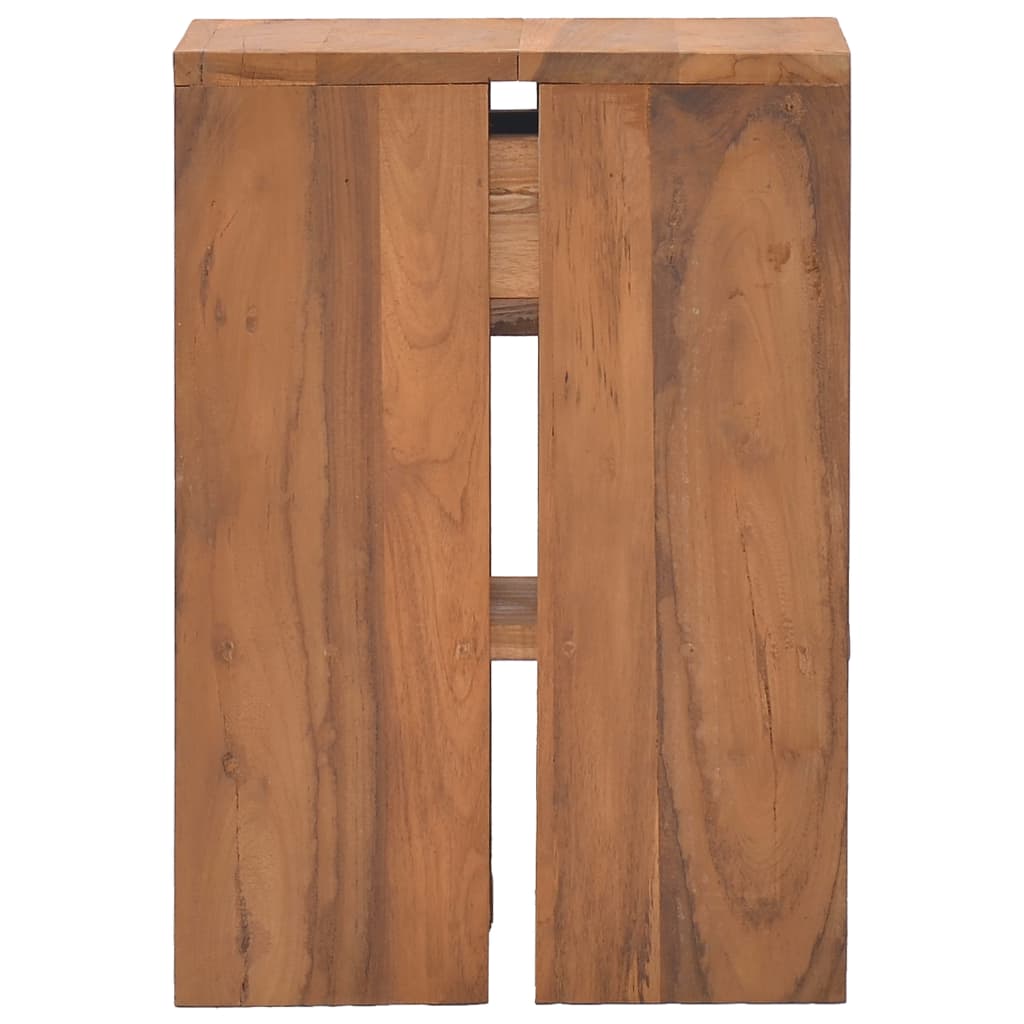 sengebord 20x35x50 cm massivt teaktræ