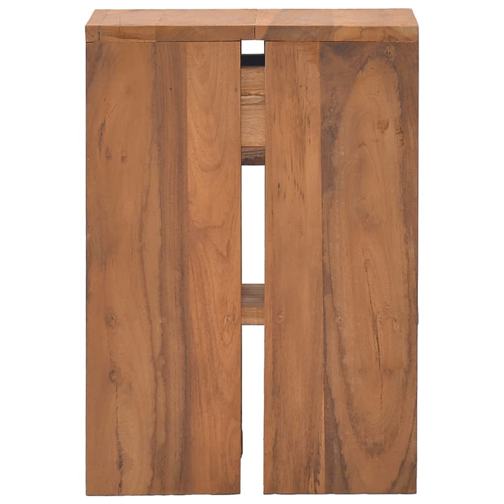 sengebord 20x35x50 cm massivt teaktræ