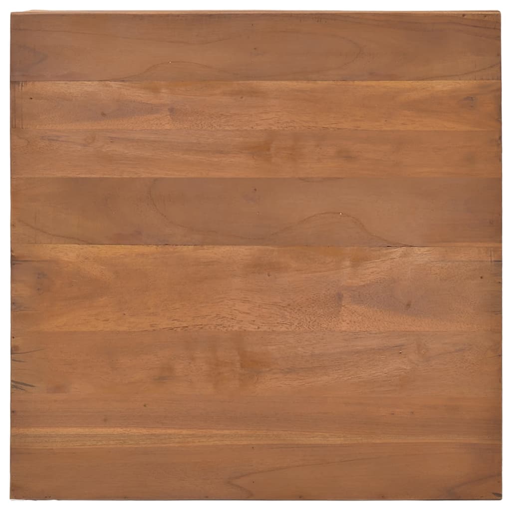 sofabord 65x65x33 cm massivt teaktræ