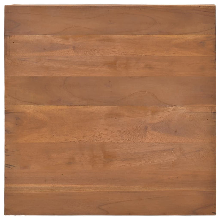 sofabord 65x65x33 cm massivt teaktræ