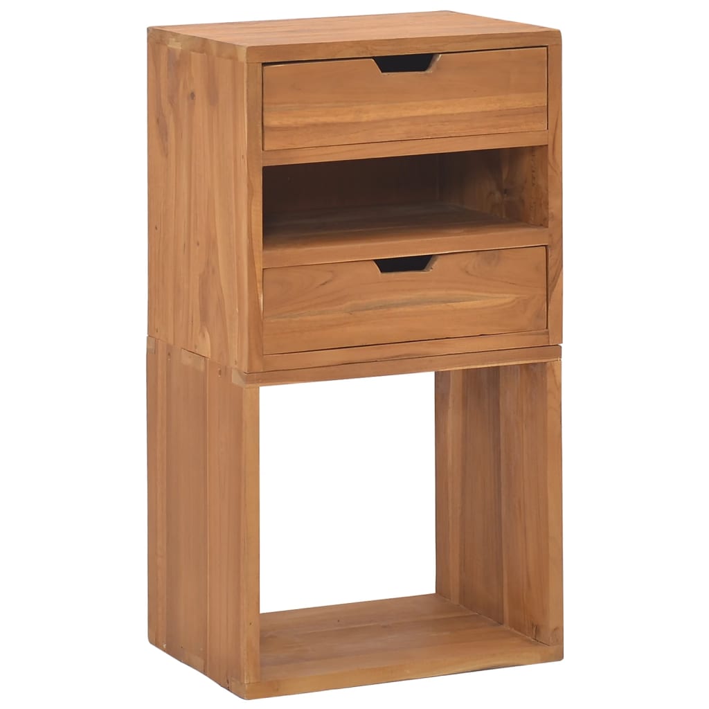 opbevaringsskab 40x30x76 cm massivt teaktræ