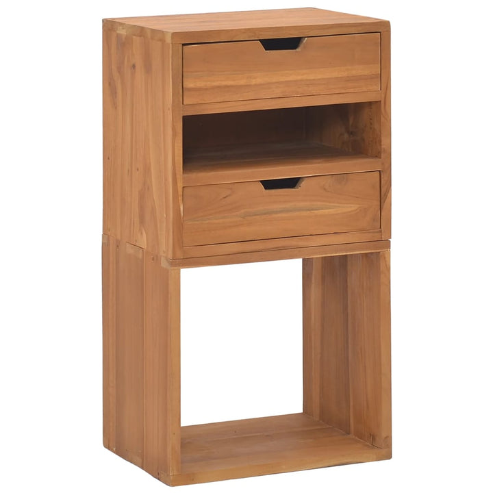 opbevaringsskab 40x30x76 cm massivt teaktræ