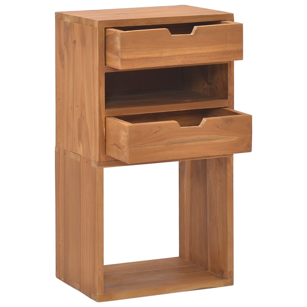 opbevaringsskab 40x30x76 cm massivt teaktræ