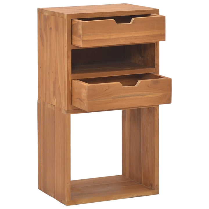 opbevaringsskab 40x30x76 cm massivt teaktræ