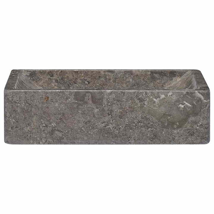 håndvask 45x30x12 cm marmor grå højglans