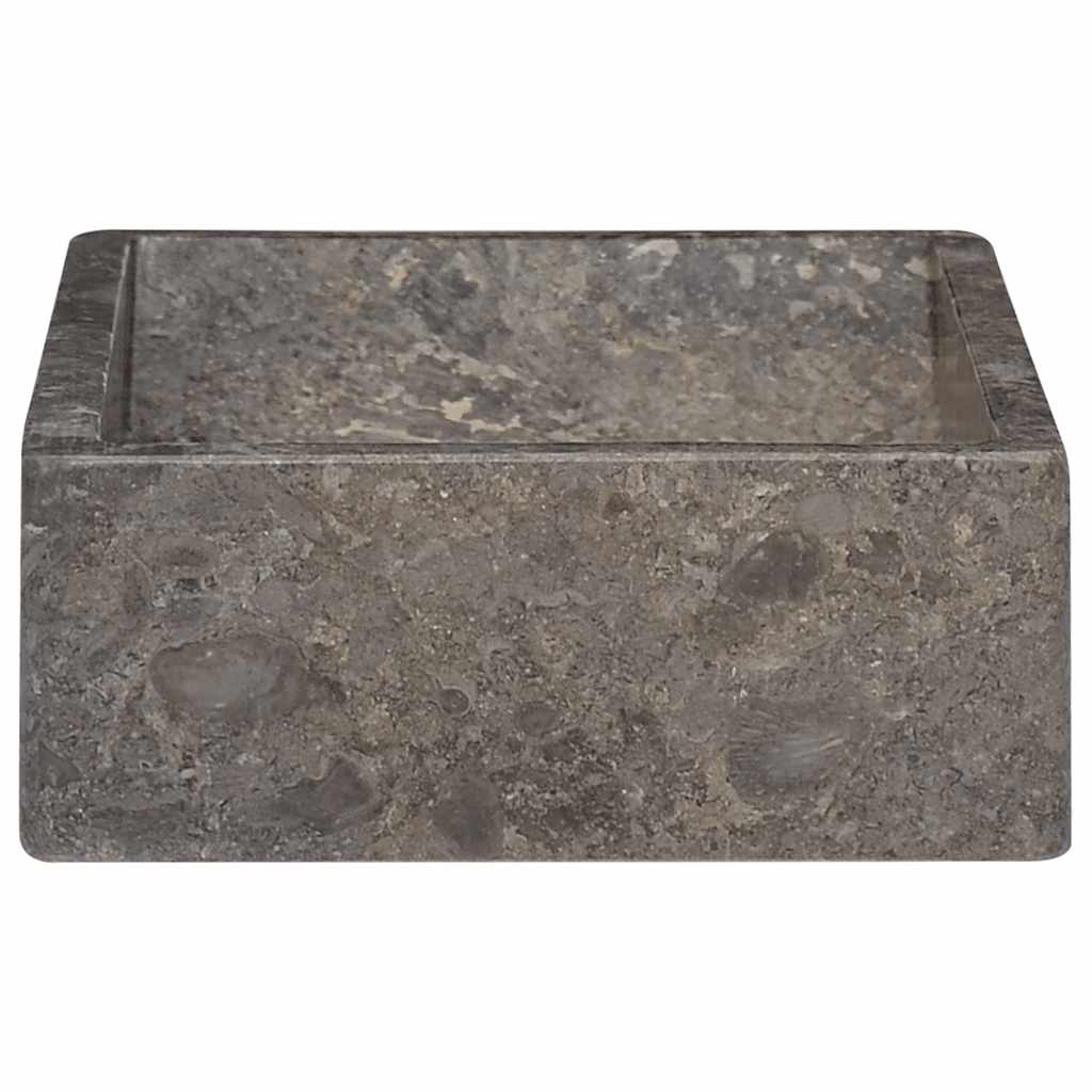 håndvask 45x30x12 cm marmor grå højglans
