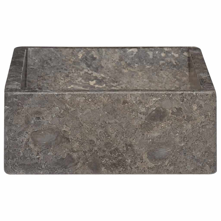 håndvask 45x30x12 cm marmor grå højglans