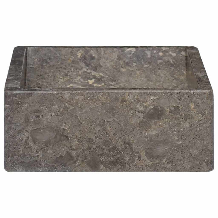 håndvask 45x30x12 cm marmor grå højglans