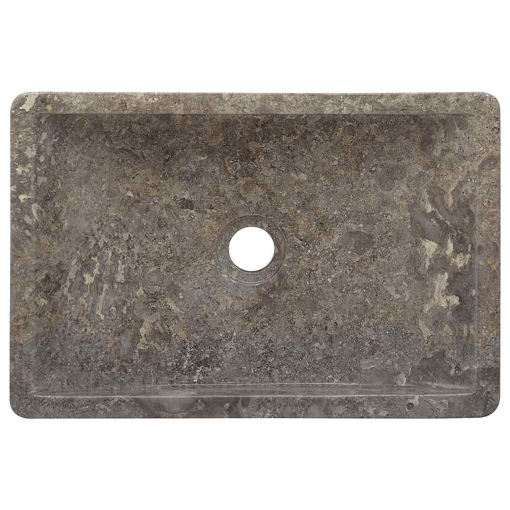 håndvask 45x30x12 cm marmor grå højglans