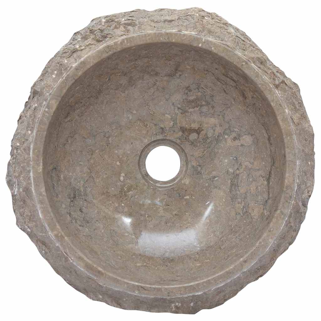 håndvask Ø40x12 cm marmor grå