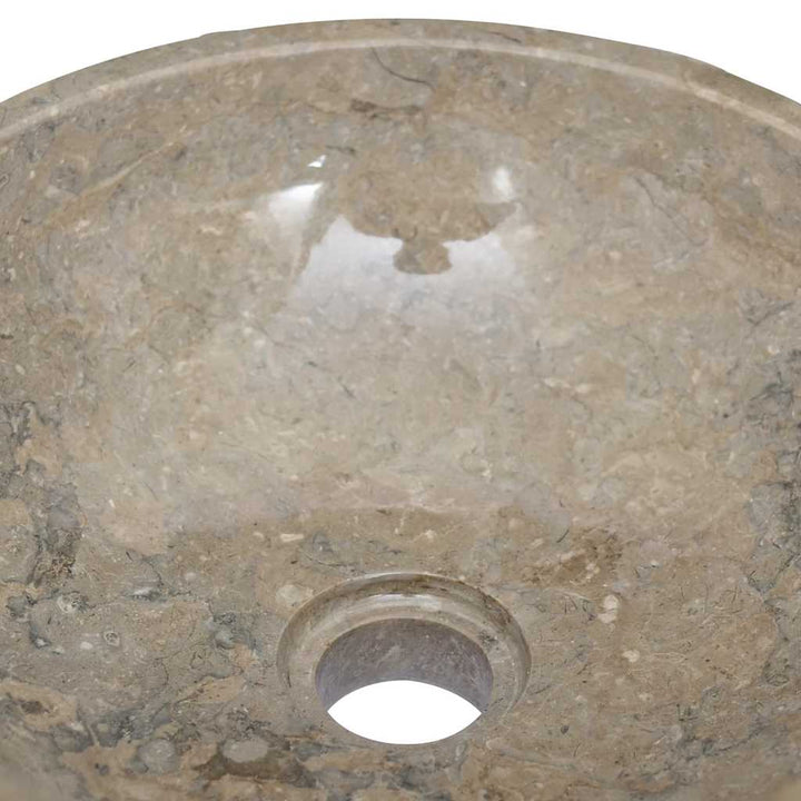 håndvask Ø40x12 cm marmor grå