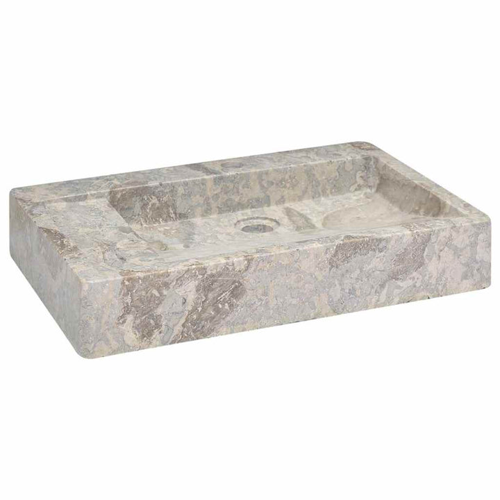håndvask 58x39x10 cm marmor grå