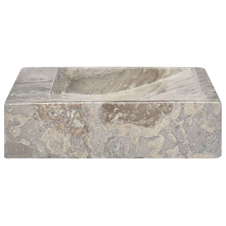 håndvask 58x39x10 cm marmor grå