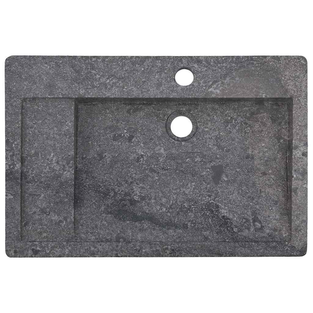 håndvask 58x39x10 cm marmor grå