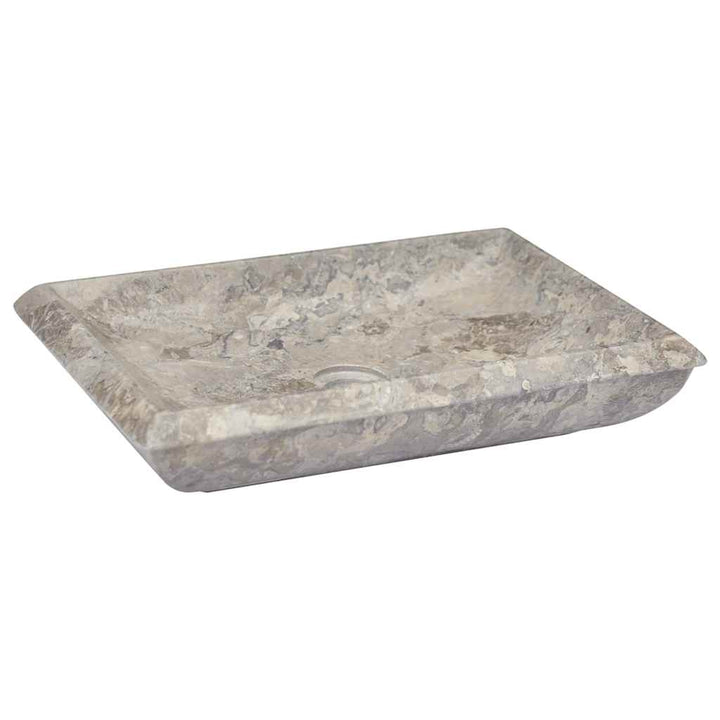håndvask 50x35x10 cm marmor grå