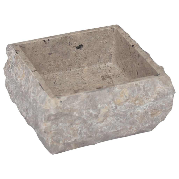 håndvask 30x30x13 cm marmor grå