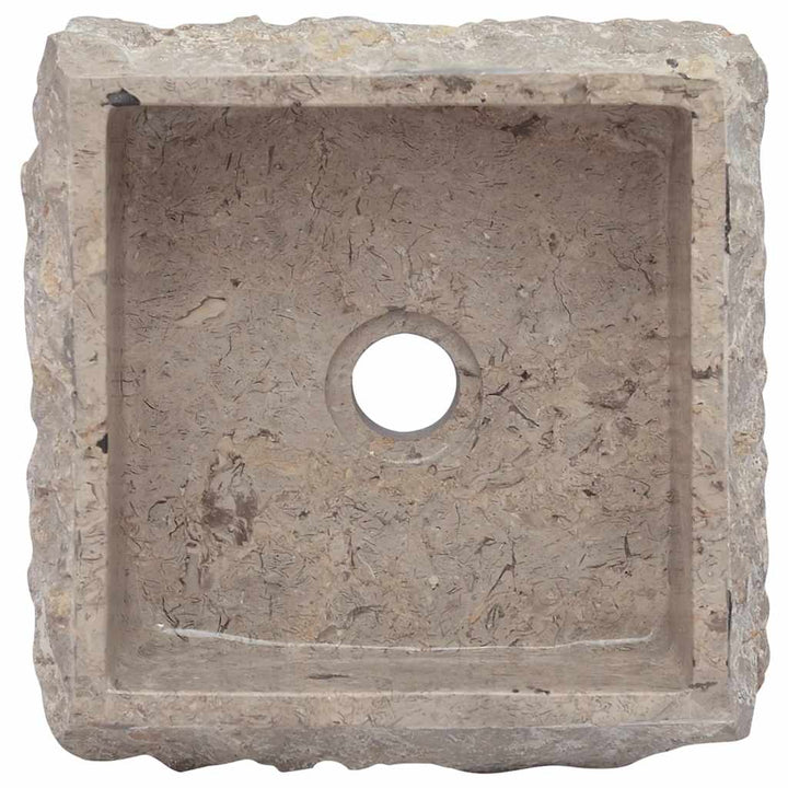håndvask 30x30x13 cm marmor grå