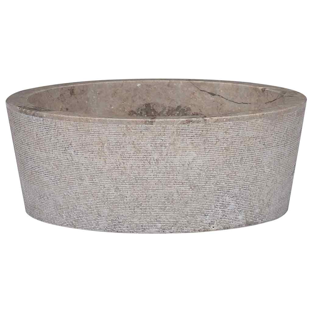 håndvask Ø40x15 cm marmor grå