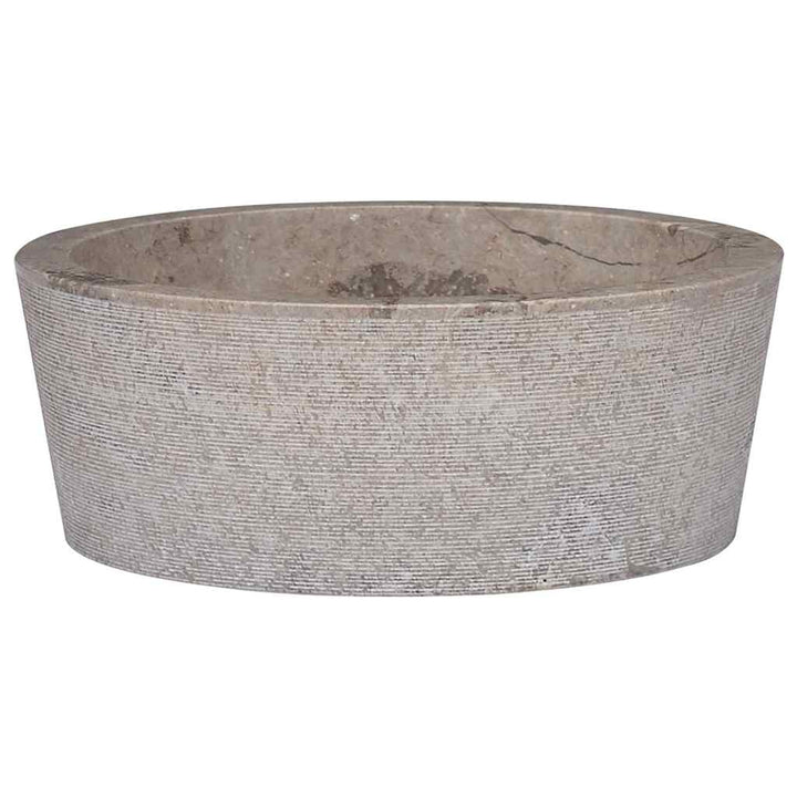 håndvask Ø40x15 cm marmor grå