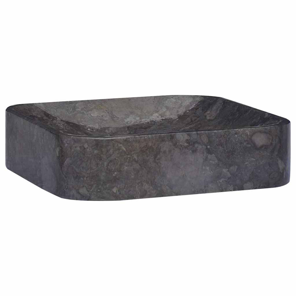 håndvask 40x40x10 cm marmor sort