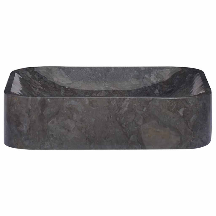 håndvask 40x40x10 cm marmor sort