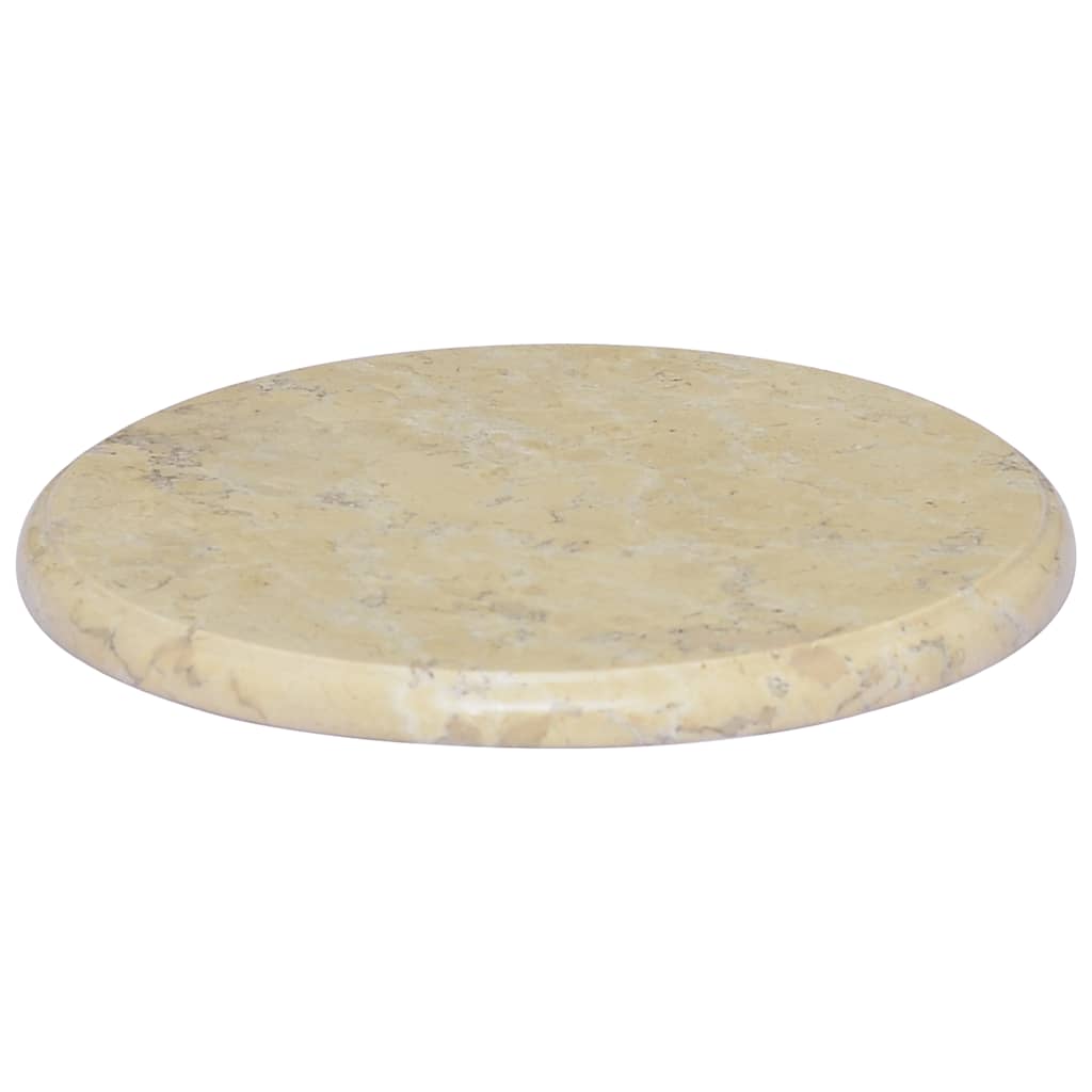 bordplade Ø40x2,5 cm marmor cremefarvet