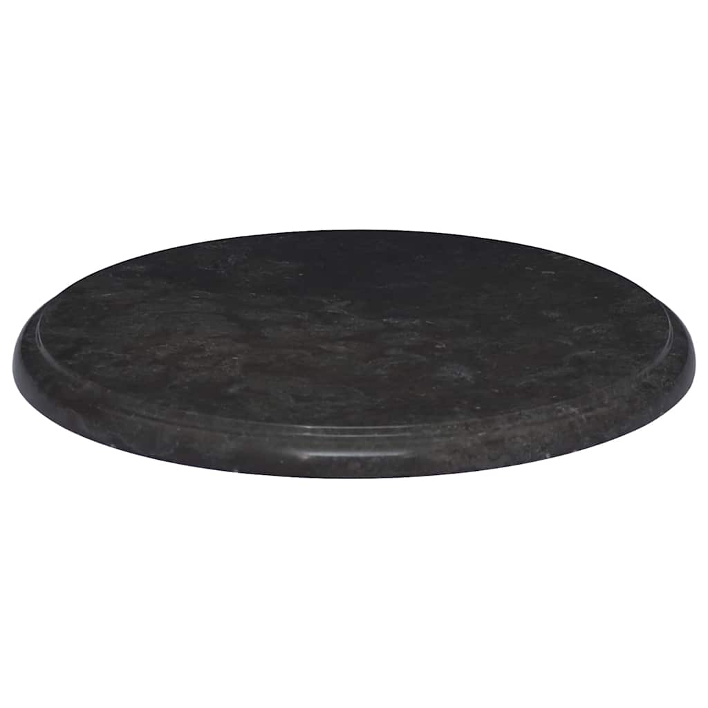 bordplade Ø40x2,5 cm marmor sort