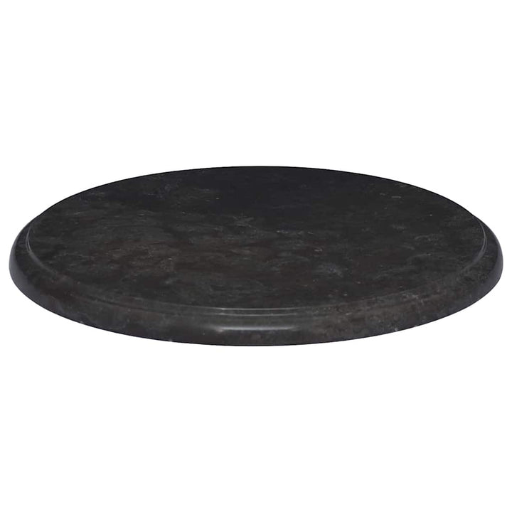 bordplade Ø40x2,5 cm marmor sort