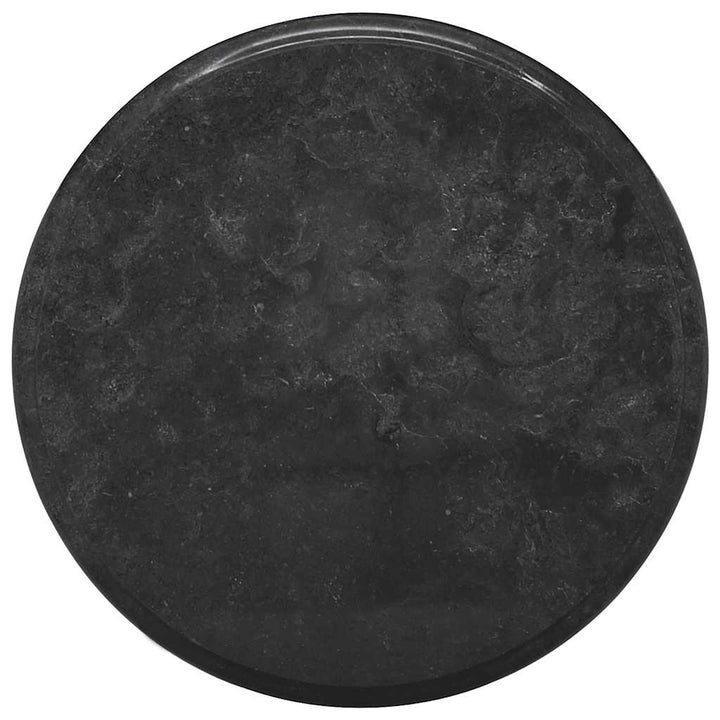 bordplade Ø40x2,5 cm marmor sort