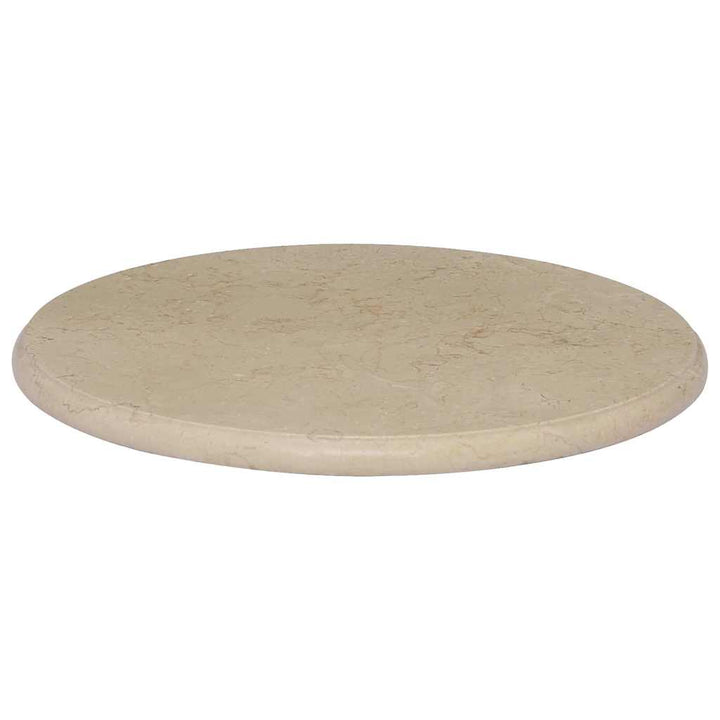 bordplade Ø50x2,5 cm marmor cremefarvet