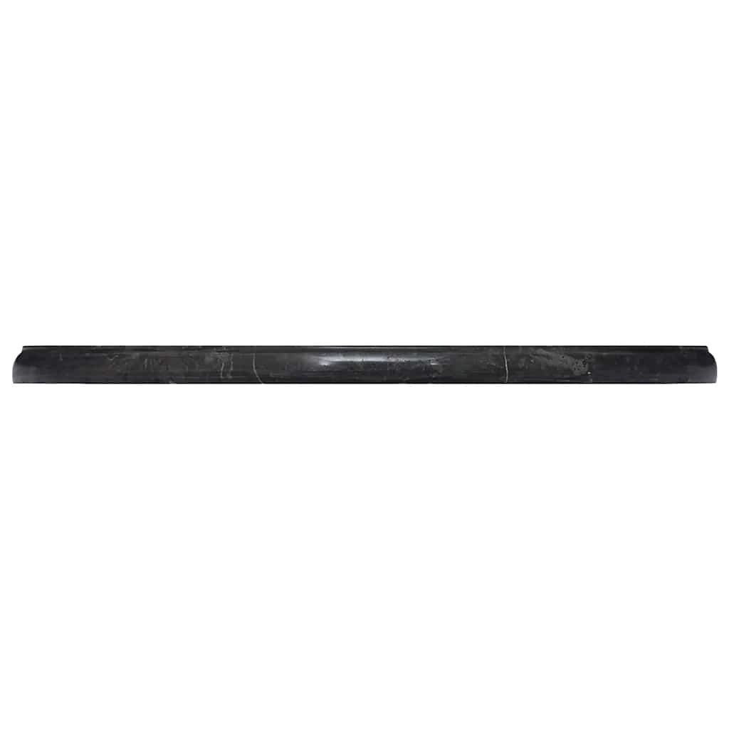 bordplade Ø50x2,5 cm marmor sort