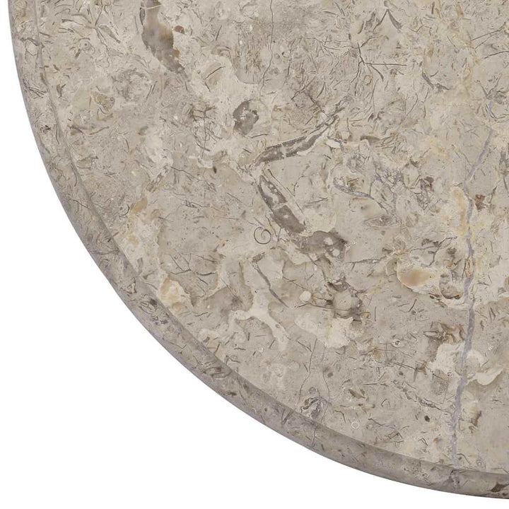 bordplade Ø50x2,5 cm marmor grå