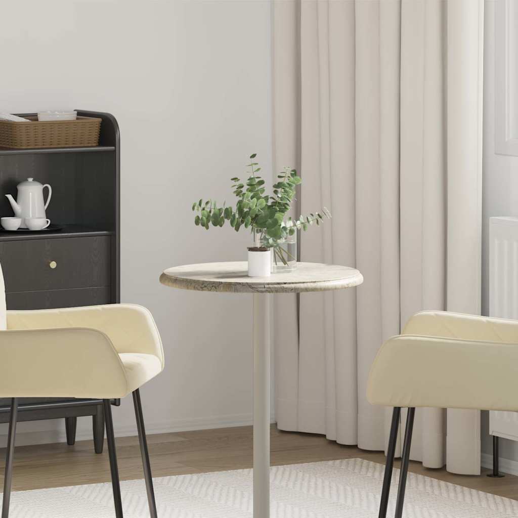 bordplade Ø50x2,5 cm marmor grå