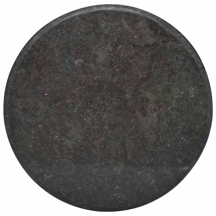 bordplade Ø60x2,5 cm marmor sort
