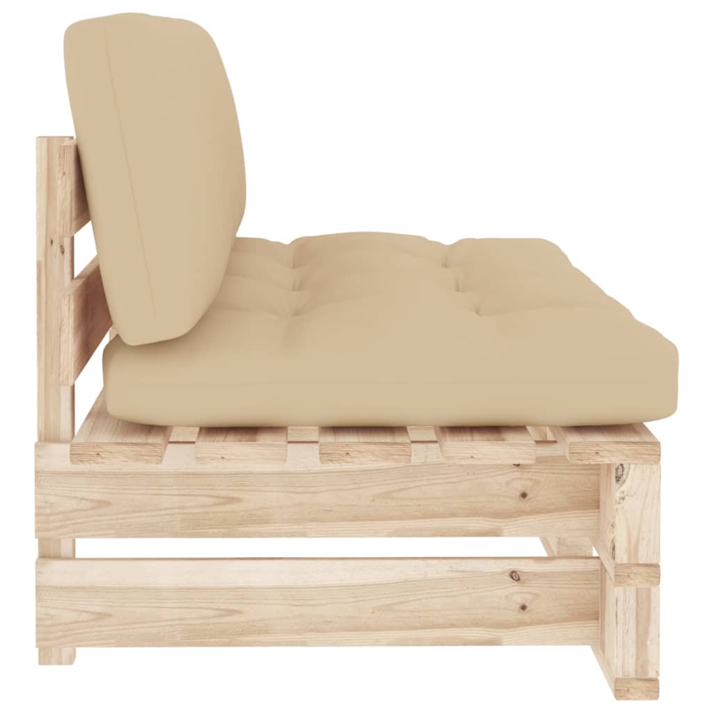 midtermodul til pallesofa imprægneret fyrretræ