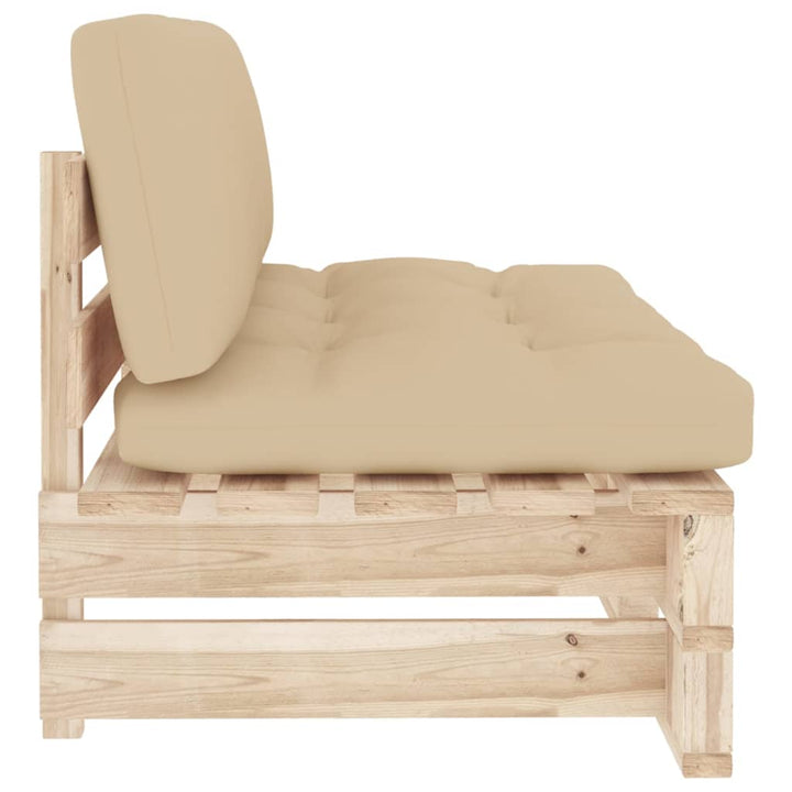 midtermodul til pallesofa imprægneret fyrretræ