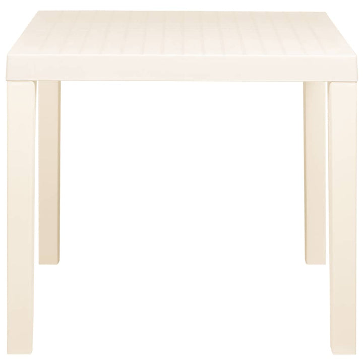 havebord 79x65x72 cm plastik hvid
